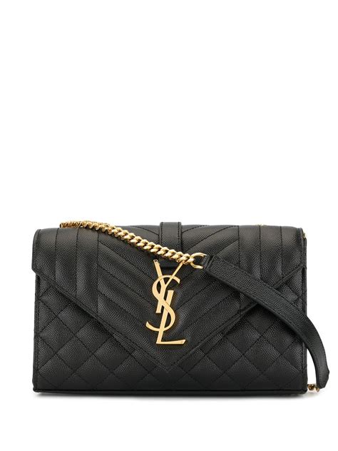 black ysl cross body|YSL crossbody bag black chain.